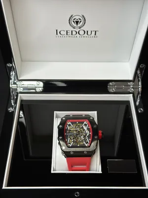 Skeleton Watch - red/black