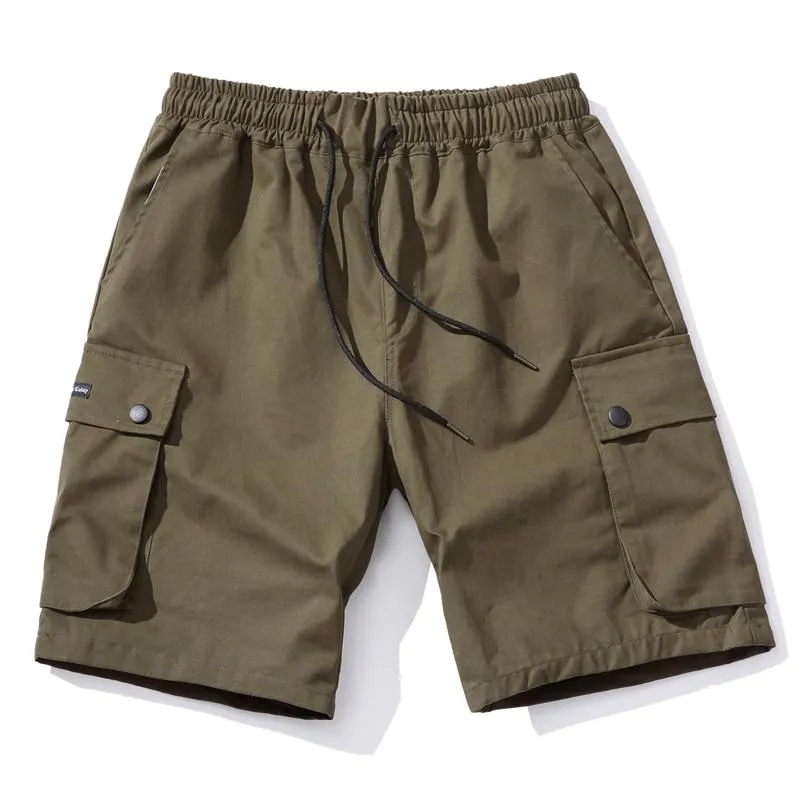 Solid Cargo Shorts