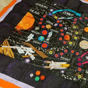 Space Exploration Complete Quilt and Game