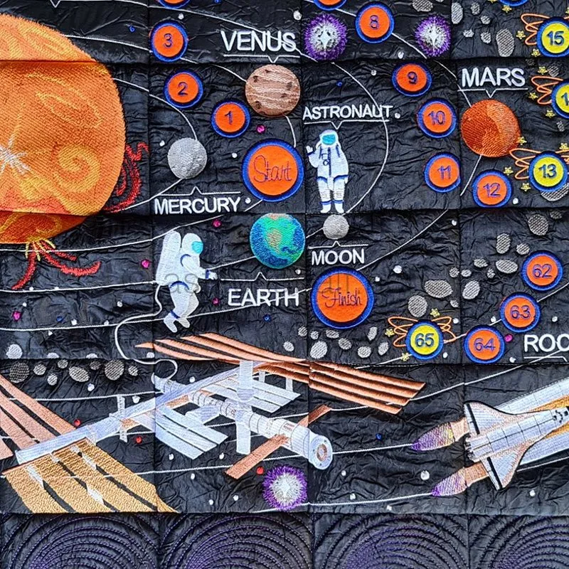 Space Exploration Complete Quilt and Game