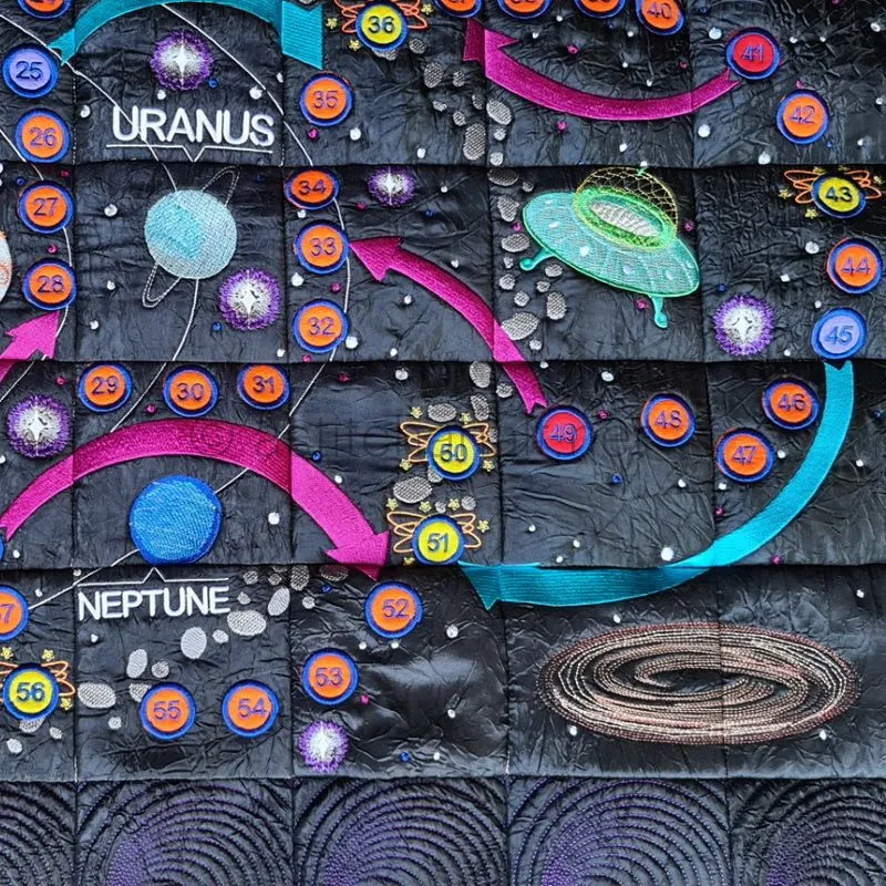Space Exploration Complete Quilt and Game
