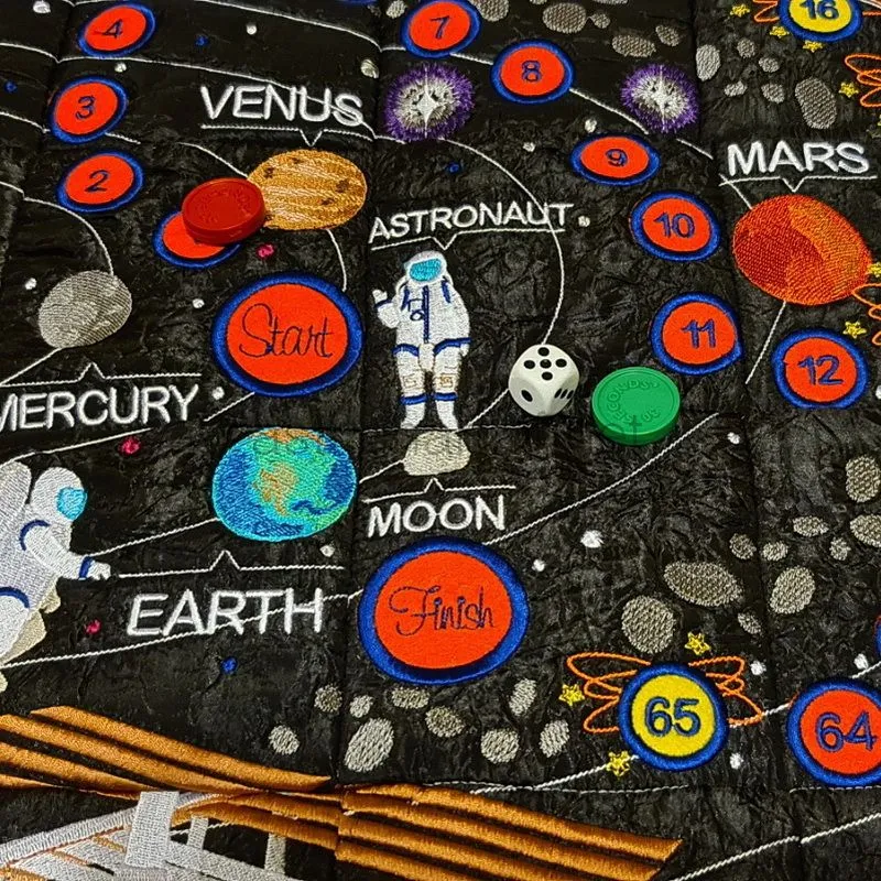 Space Exploration Complete Quilt and Game