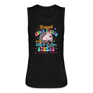 Stressed Opossum Women's Flowy Muscle Tank