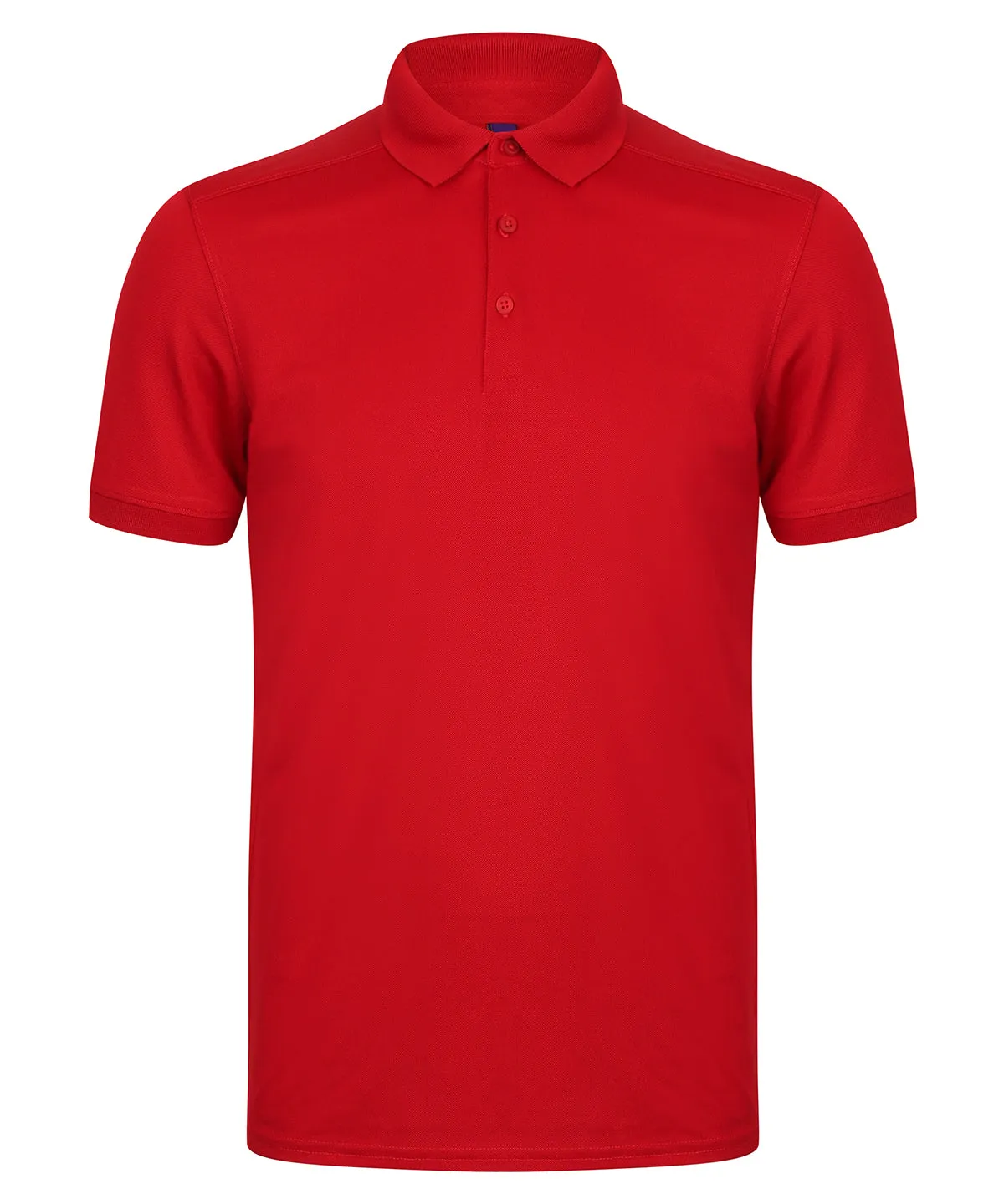 Stretch polo shirt with wicking finish (slim fit) | Red