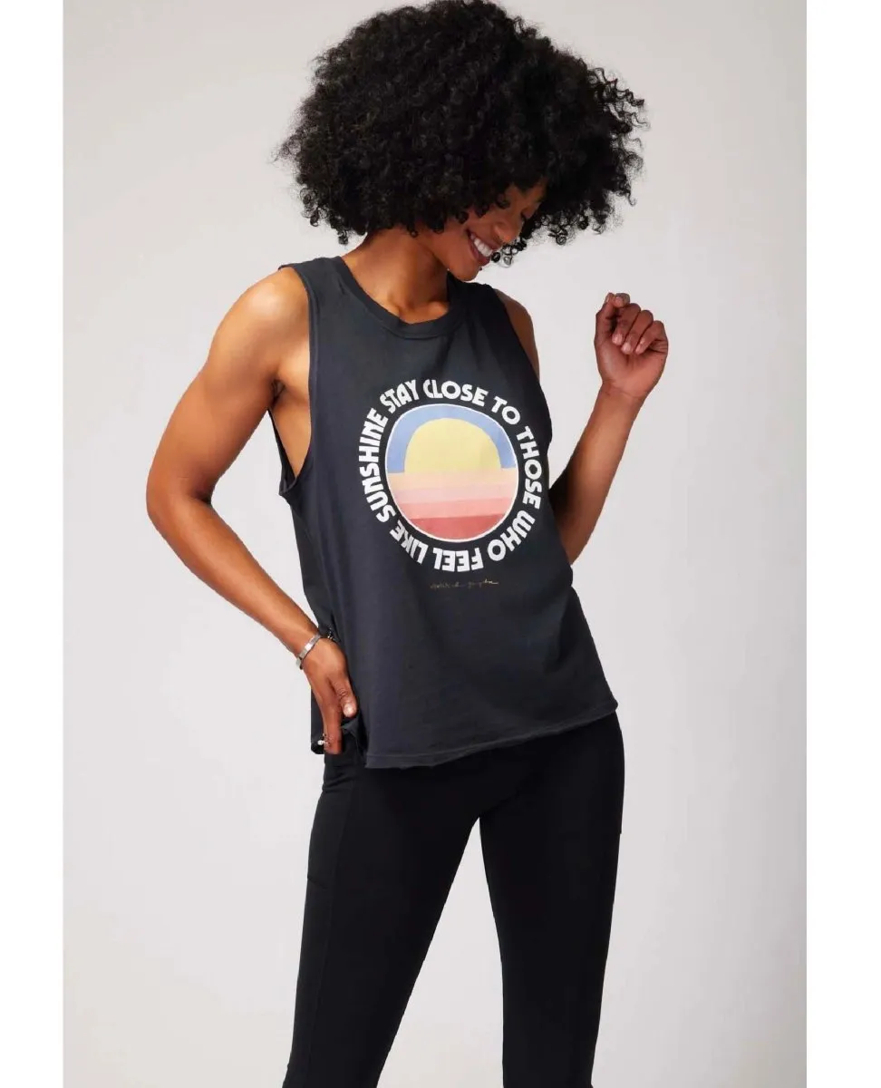 Sunshine Gigi Muscle Tank Black
