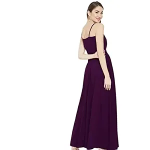 Teekhi Girl Women's A-Line Cut Out Dress (Purple)