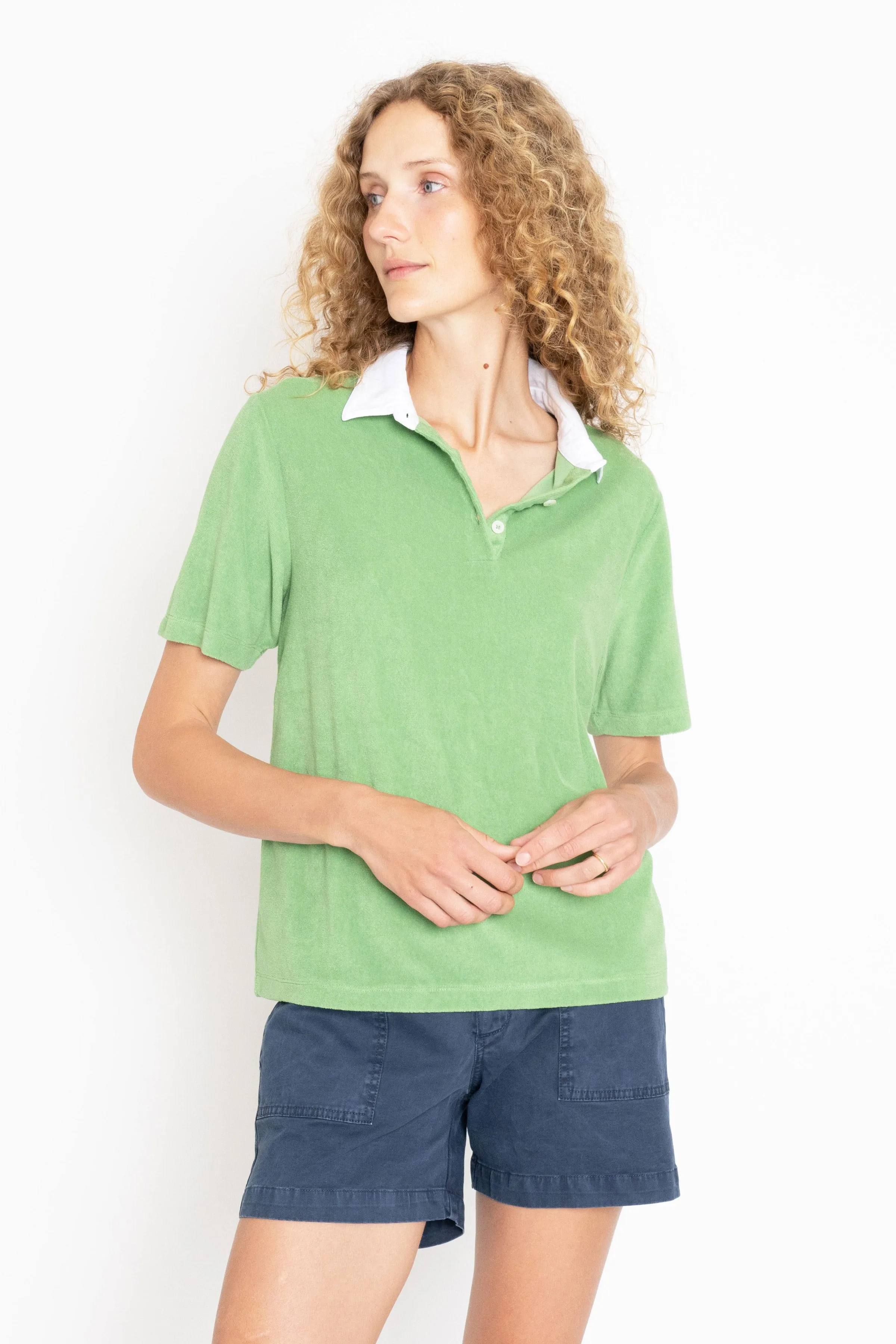 The Terry Polo - Avocado