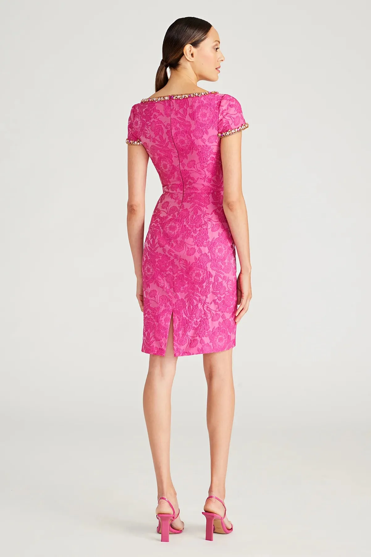 Thelma Keyhole Cocktail Dress - Passionfruit