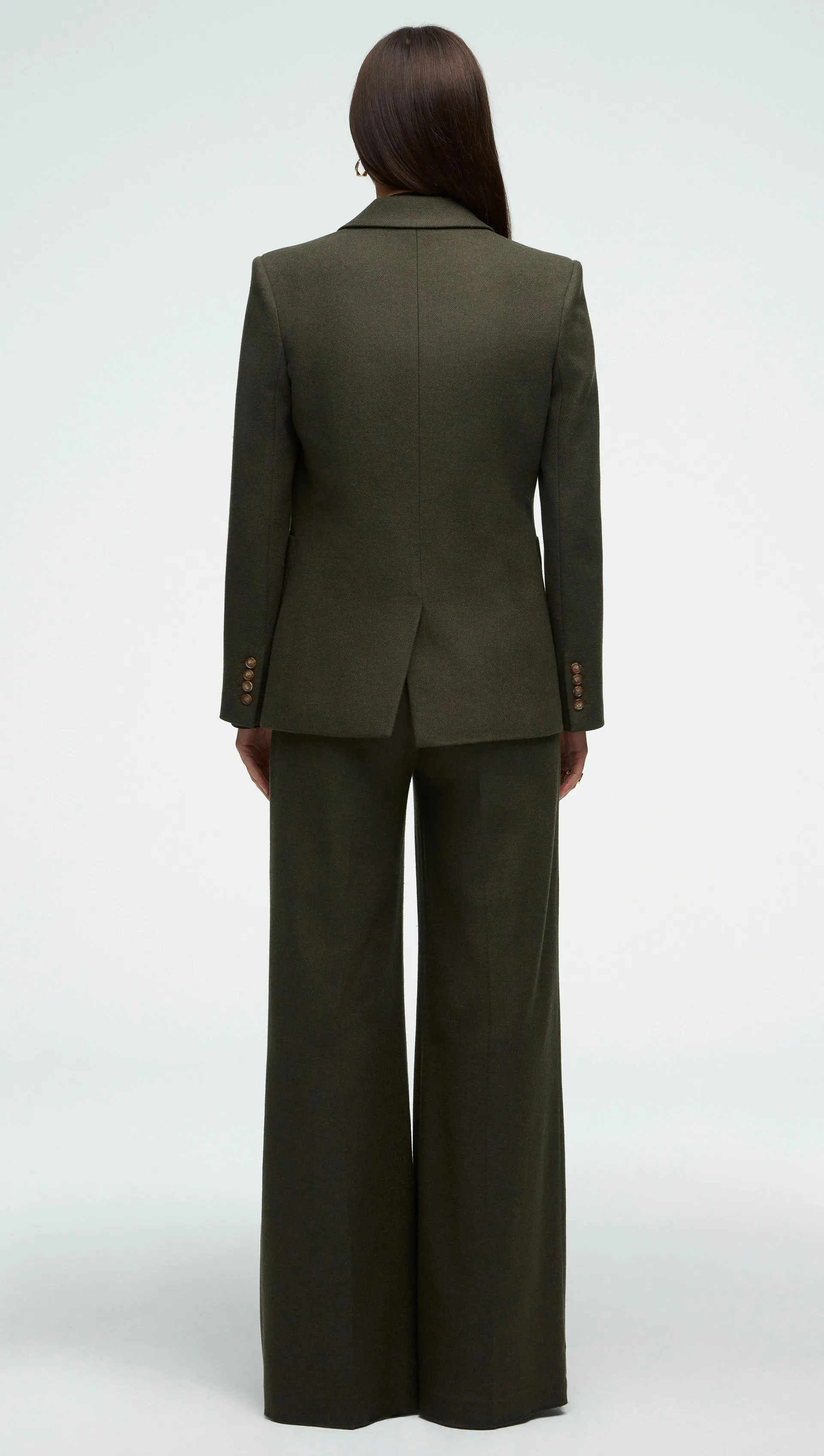Three Pocket Blazer in Wool Twill | Hunter
