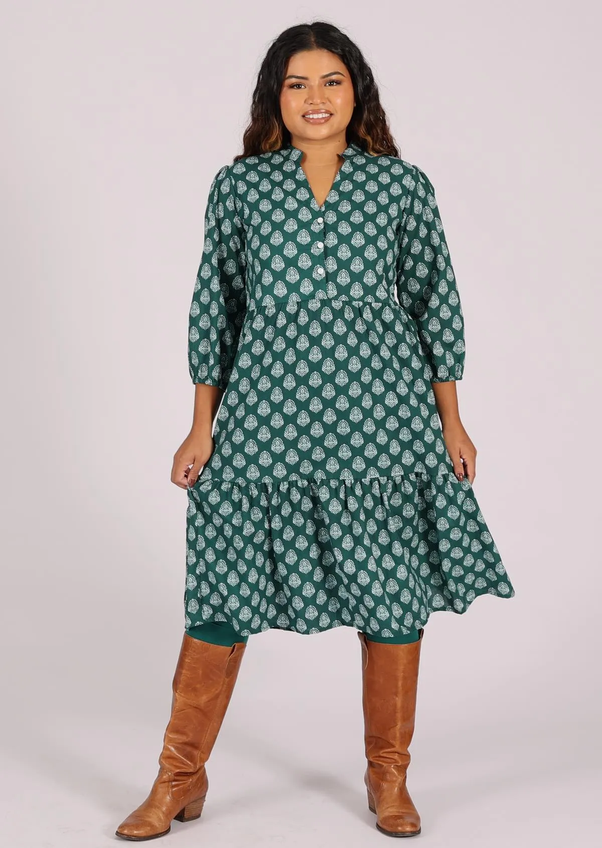 Tiered Midi Dress Jasper