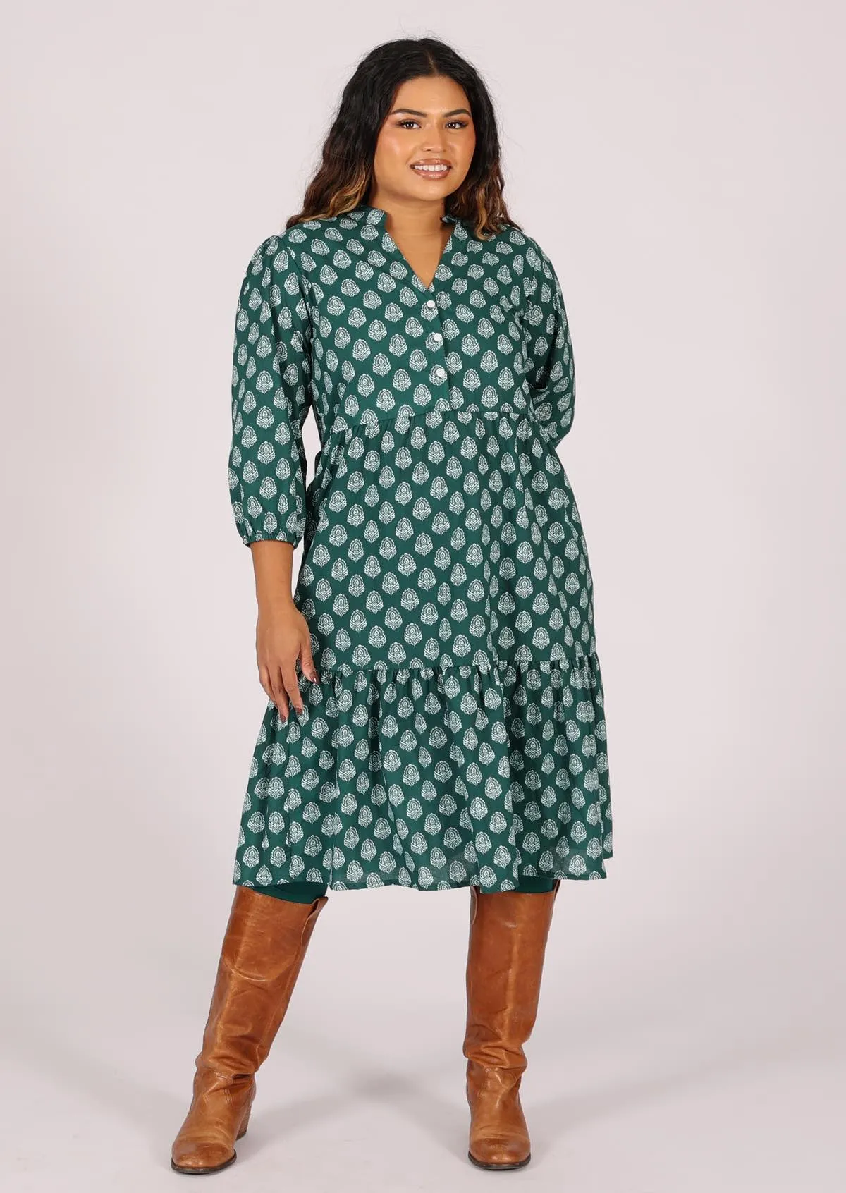 Tiered Midi Dress Jasper