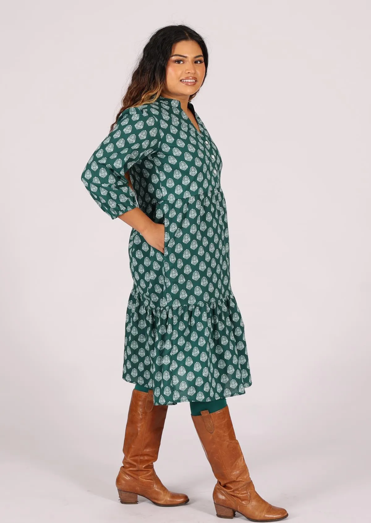 Tiered Midi Dress Jasper