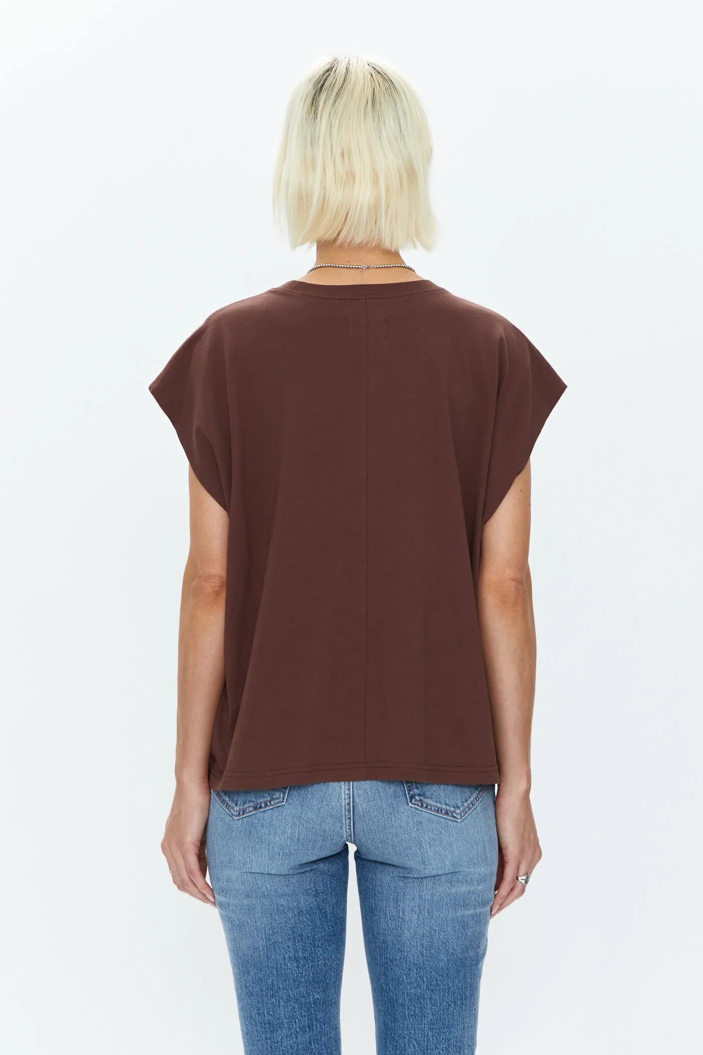 Trina Muscle Tee - Chocolate