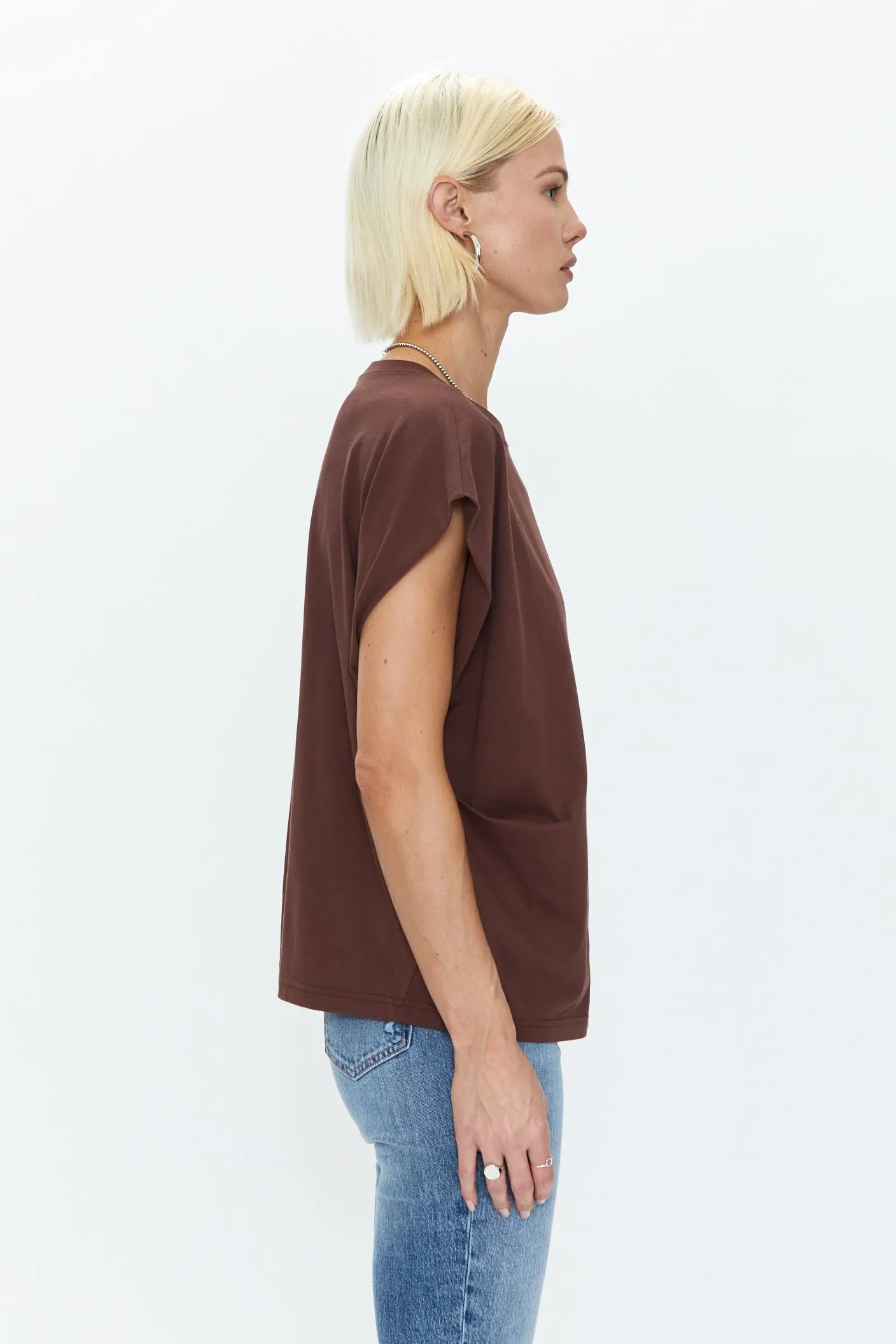 Trina Muscle Tee - Chocolate