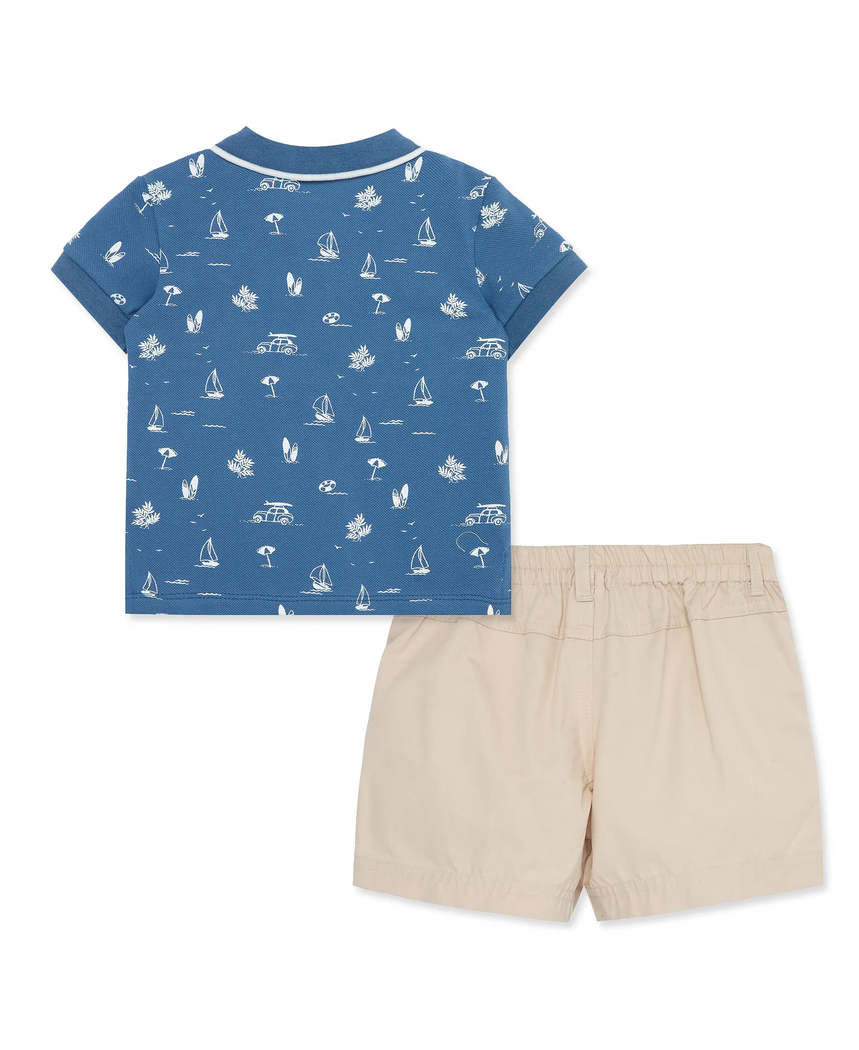 Tropical Polo Toddler Short Set (2T-4T)
