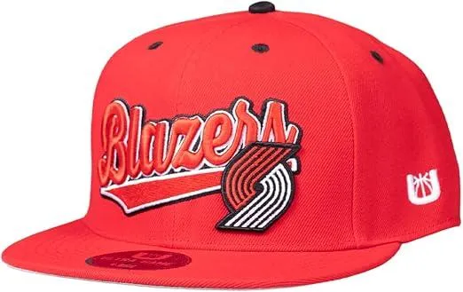 Ultra Game NBA Official Youth 8-20 Snap Back 3D Embroidered Team Logo Baseball Cap Hat, Portland Trail Blazers, Team Color, 1SIZE|Portland Trail Blazers