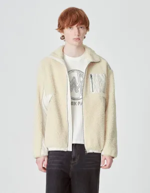 Unisex Faux Fur Paneled Down Jacket