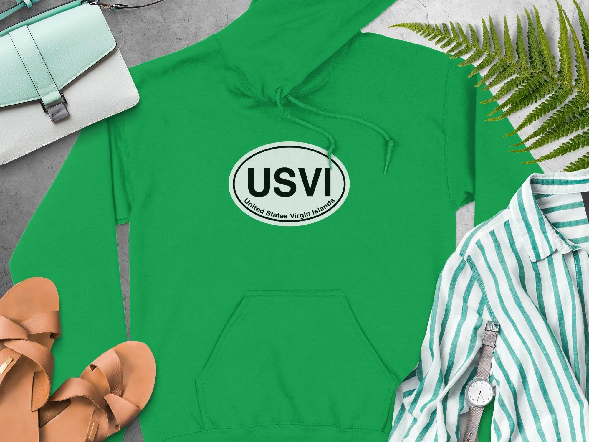 USVI Vacation Hoodie for Nature and Adventure Lovers