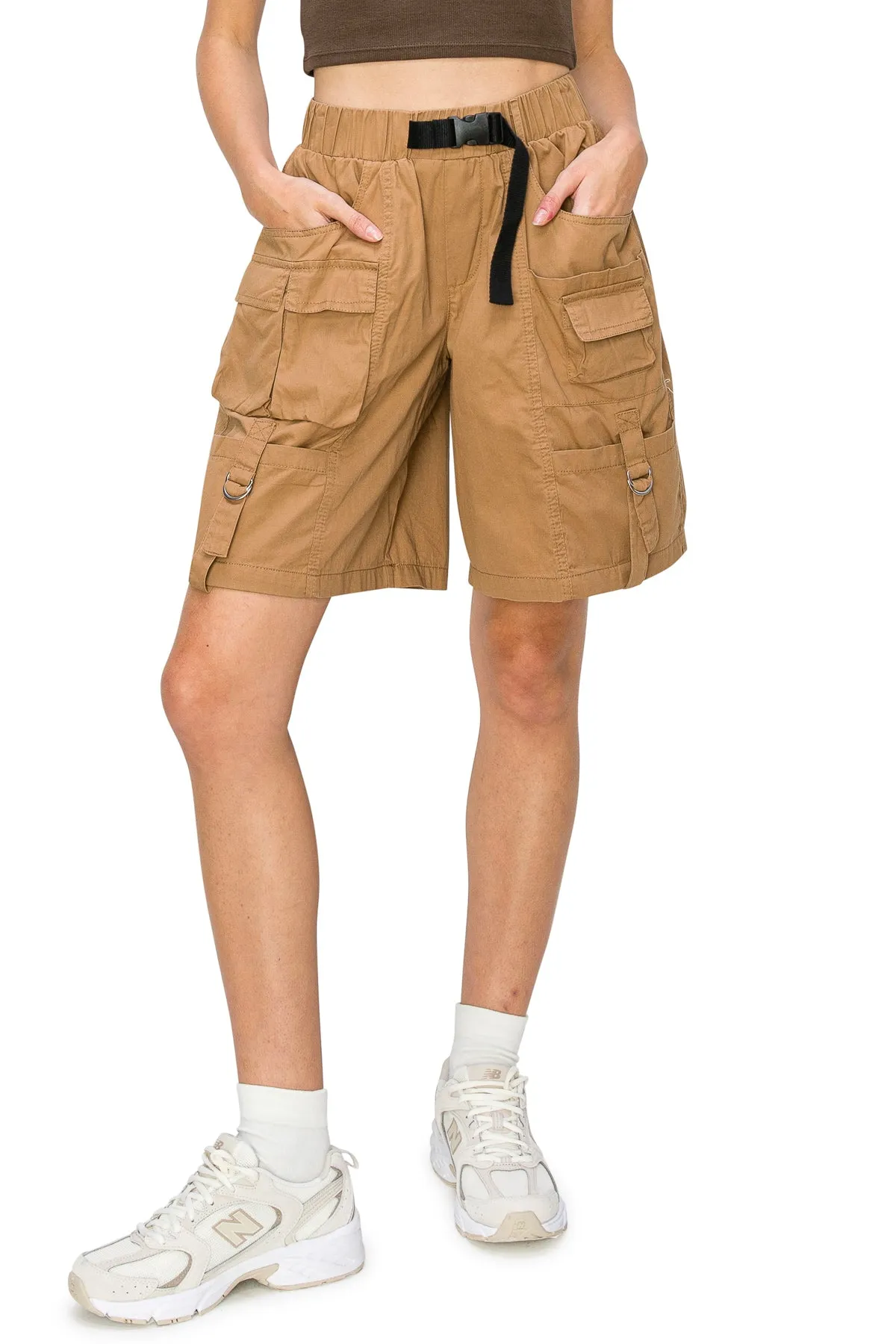Utility Cargo Long Shorts - Safari