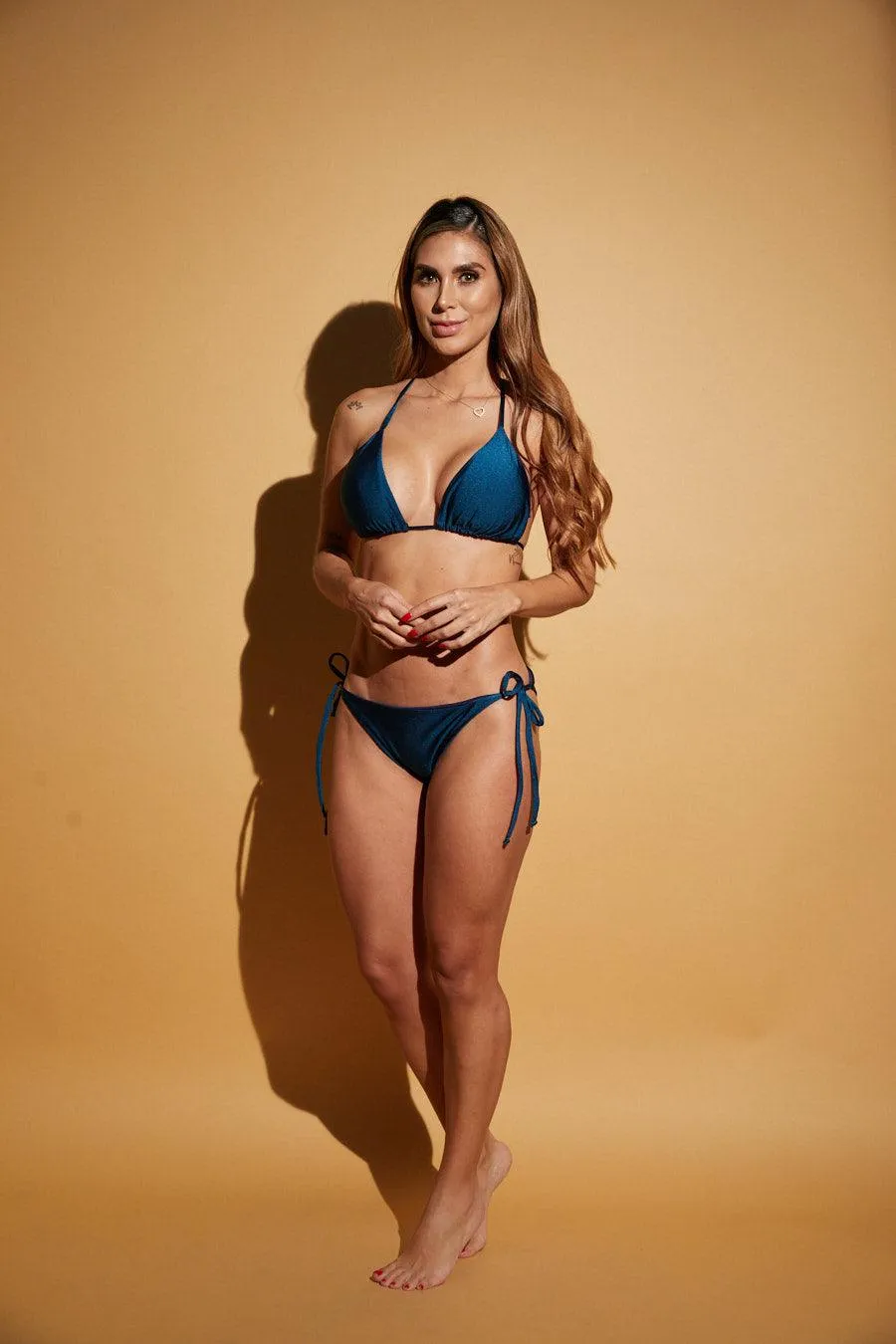 Vestido de Baño Triangulo 7003 Azul | Two pieces  Swimwear 7003 Electric Blue