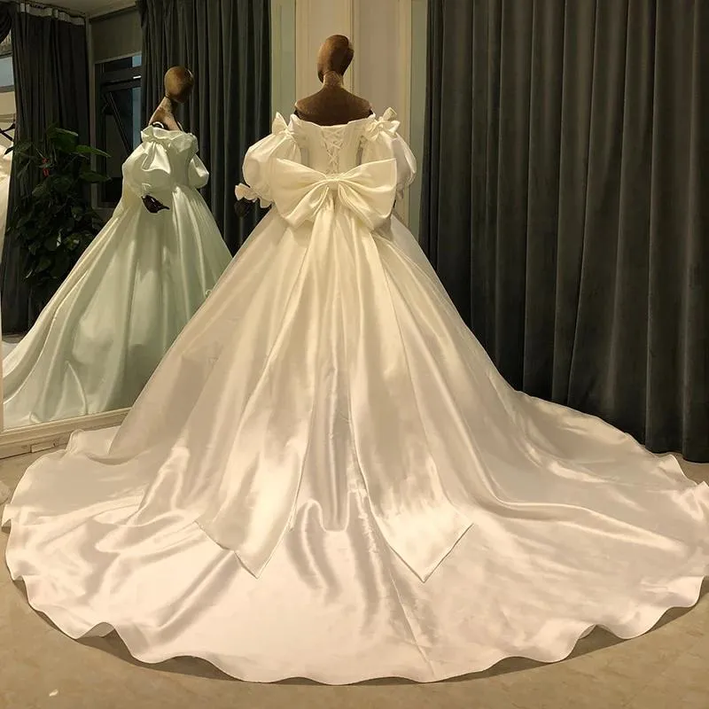 Vintage Design Wedding gown with Large bows