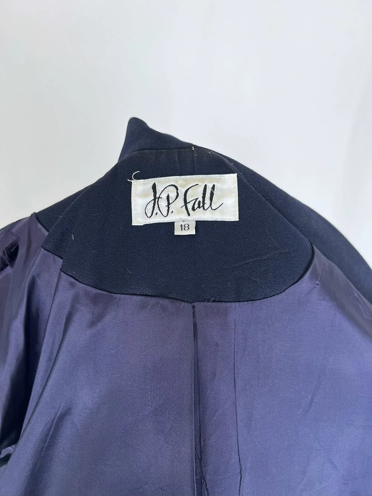 Vintage J.P. Fall Size 18 Navy & Gold Stripes Nautical Blazer