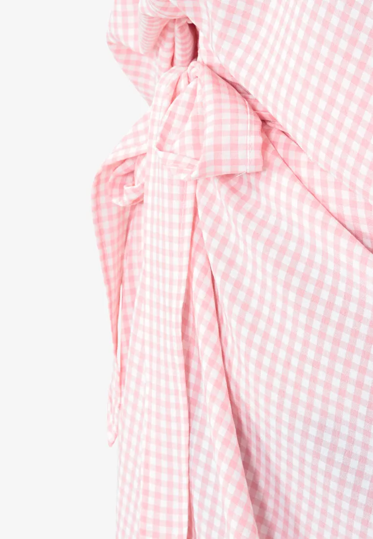 Wareesha Raya Gingham Pario Kurung Set -Yellow