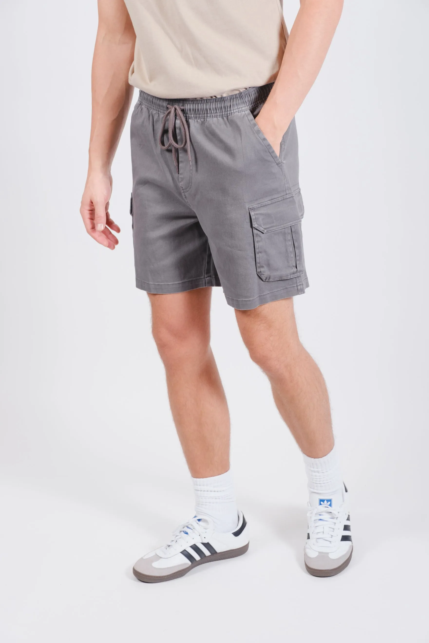 Washed Twill Cargo Short