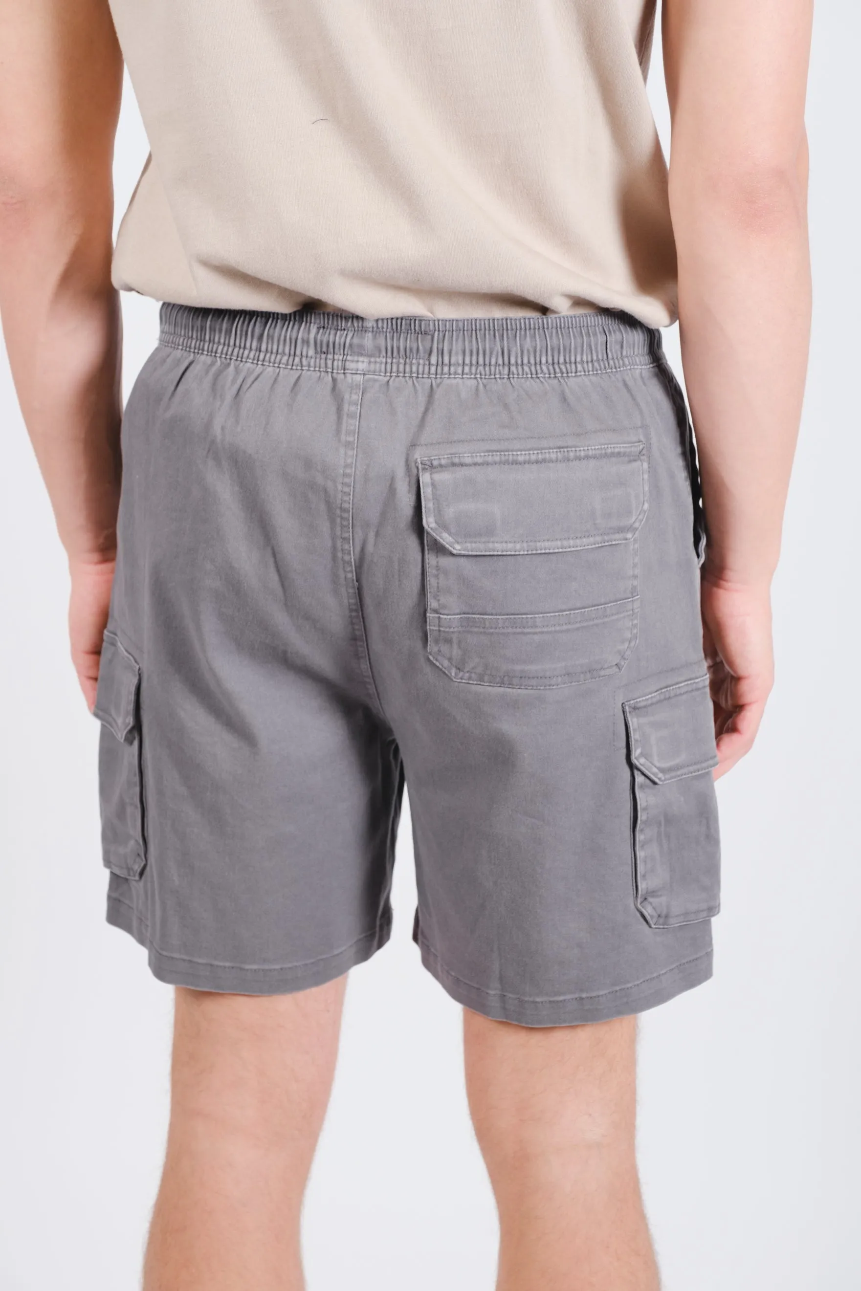 Washed Twill Cargo Short