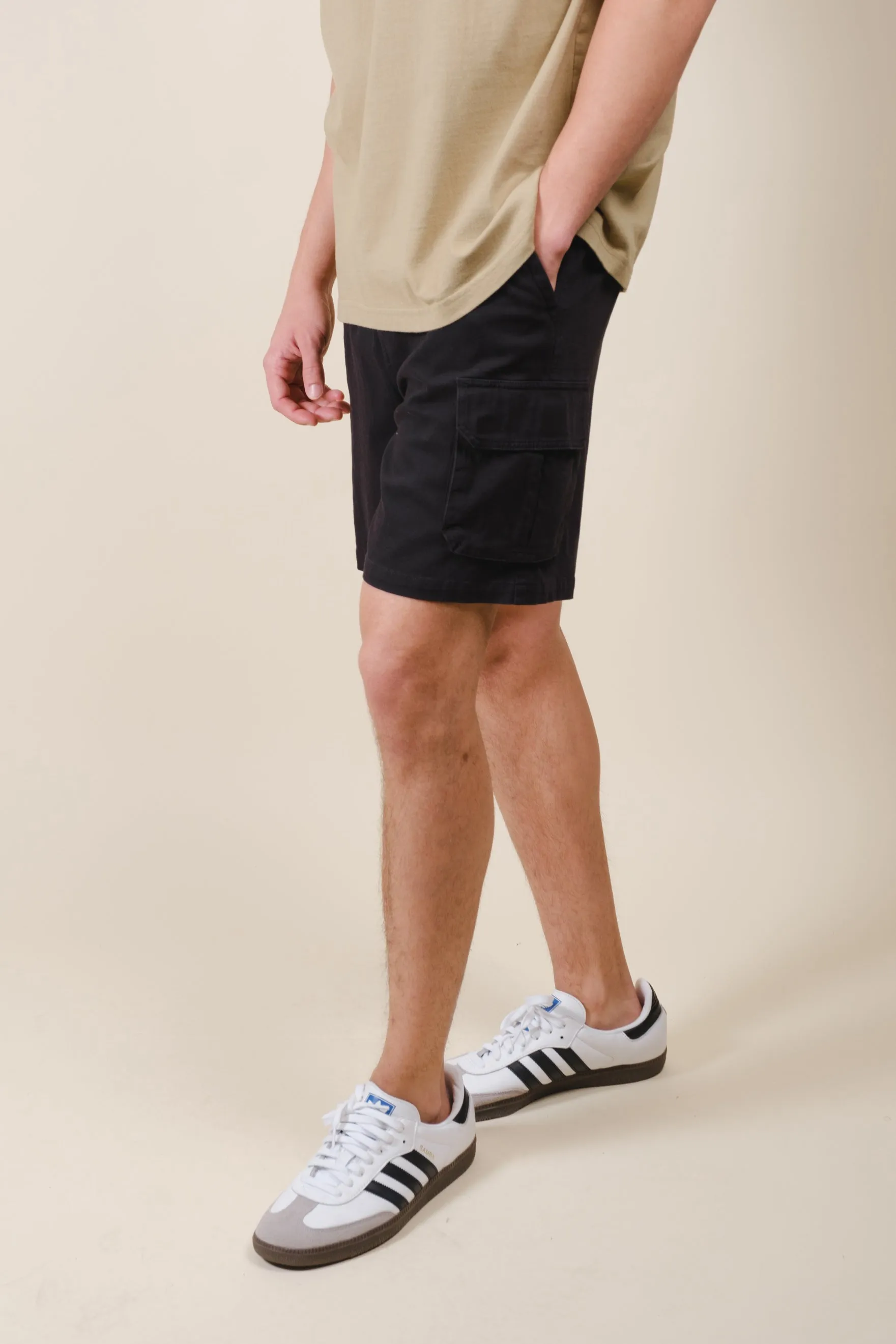 Washed Twill Cargo Short