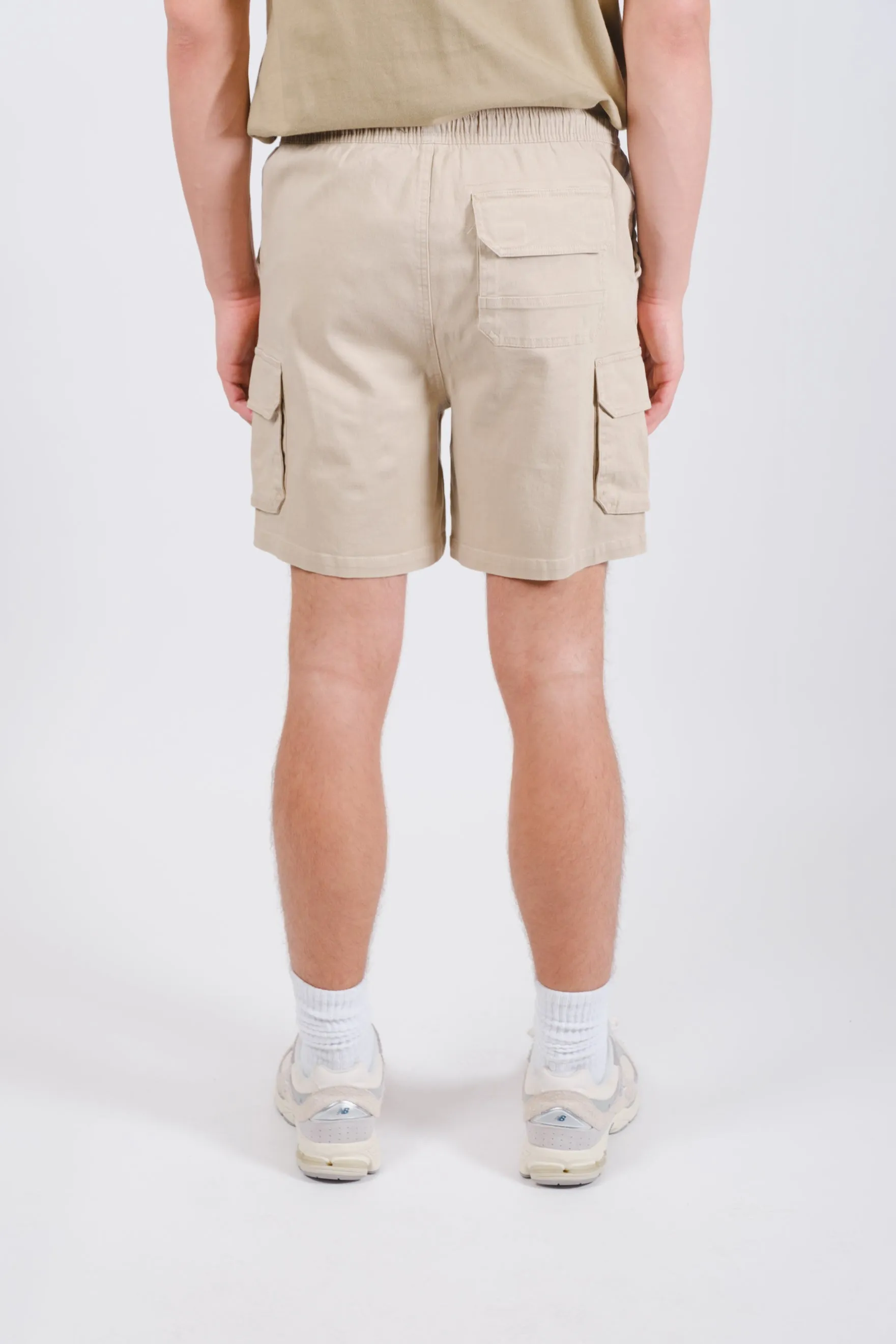 Washed Twill Cargo Short