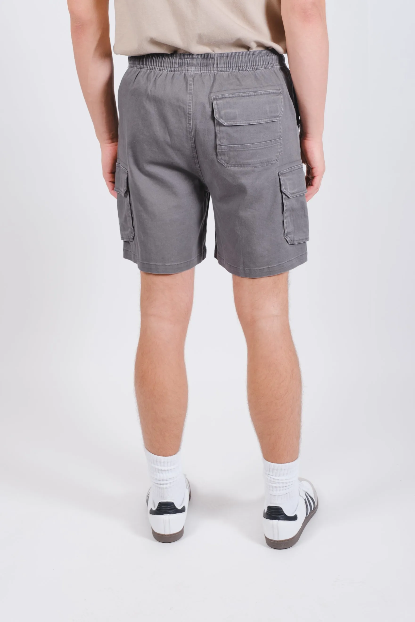 Washed Twill Cargo Short