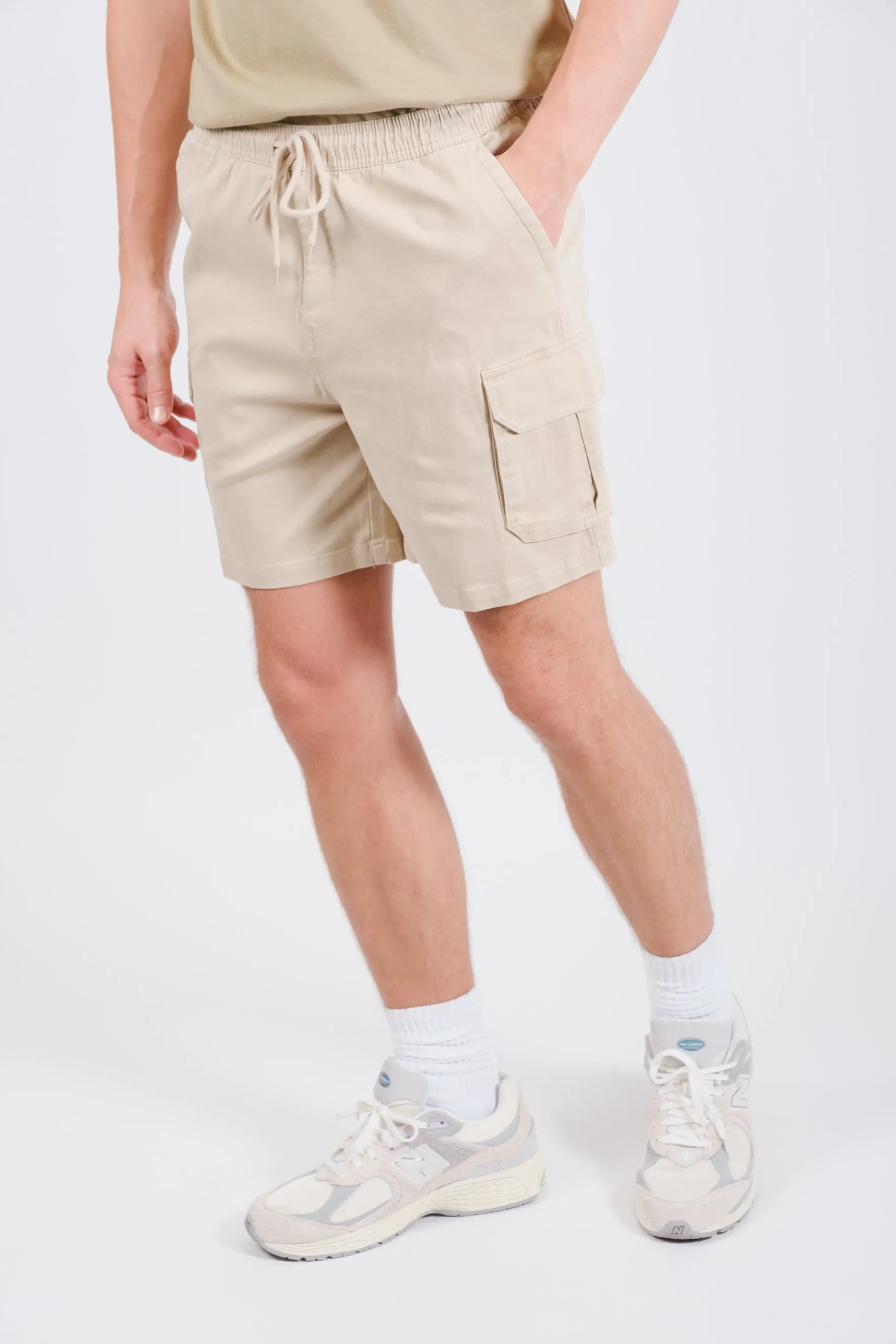 Washed Twill Cargo Short