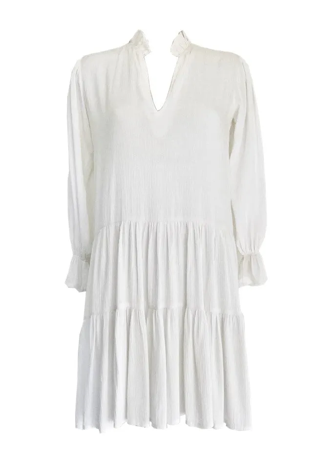 White Cotton Beach Dress Plus Size