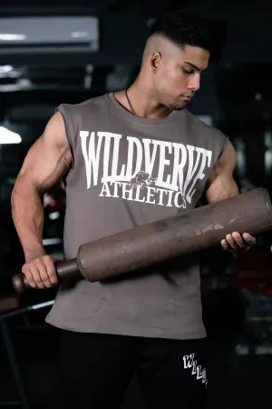 WILD VERVE VINTAGE MUSCLE TANK (EARTHY BROWN)
