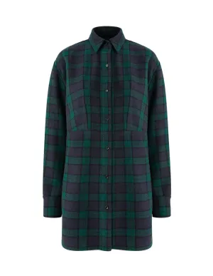 Women Plaid Shirt Jacket