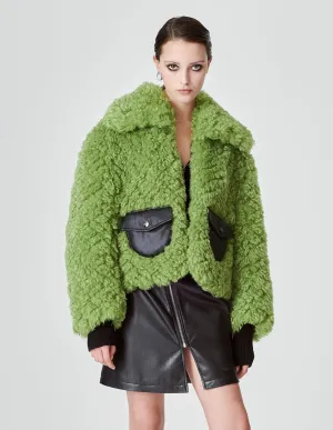 Women's Patchwork Plush Jacket