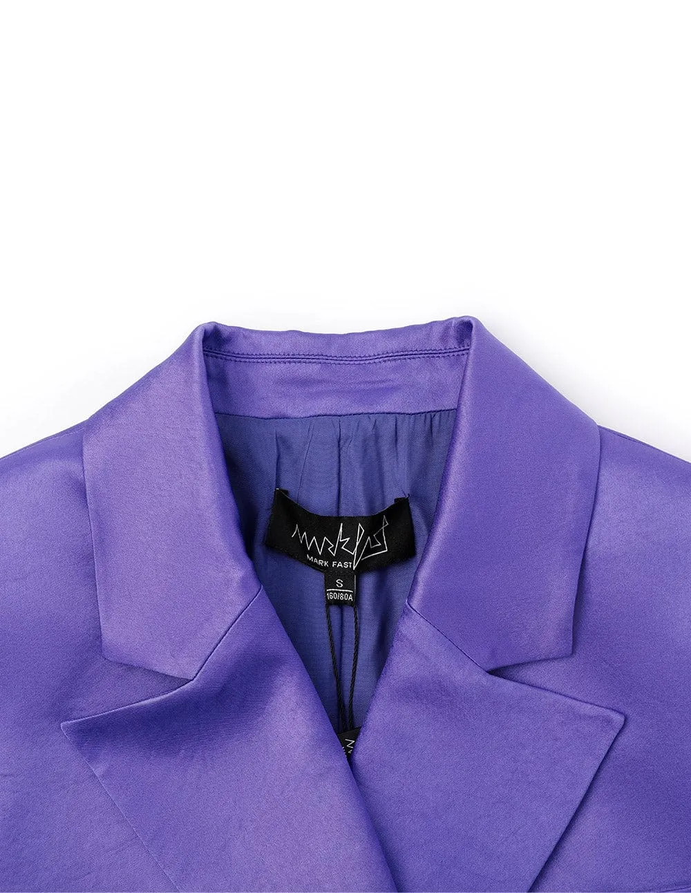 Women's purple cropped blazer