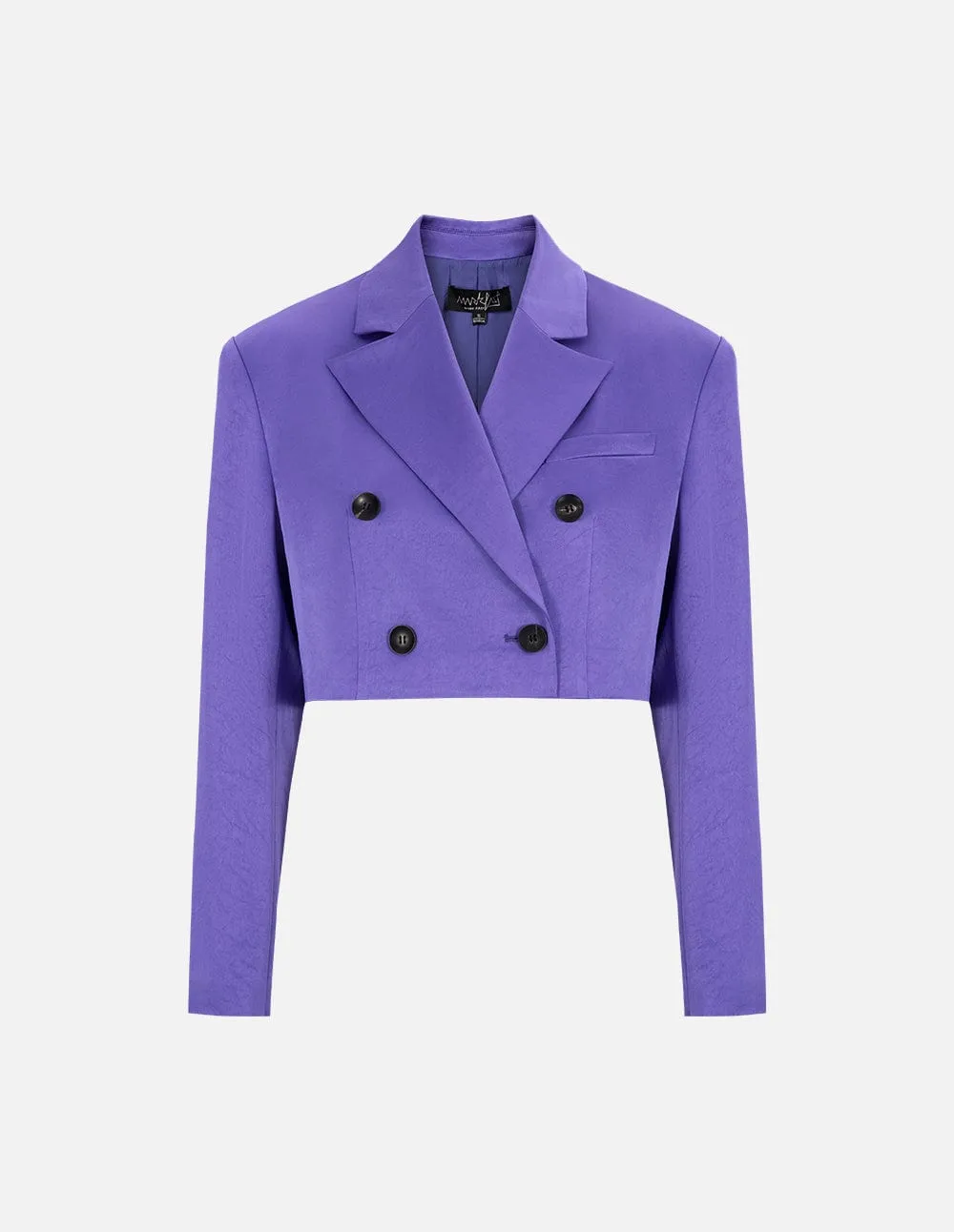 Women's purple cropped blazer