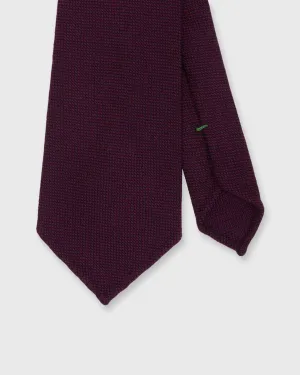 Wool Twill Tie in Merlot